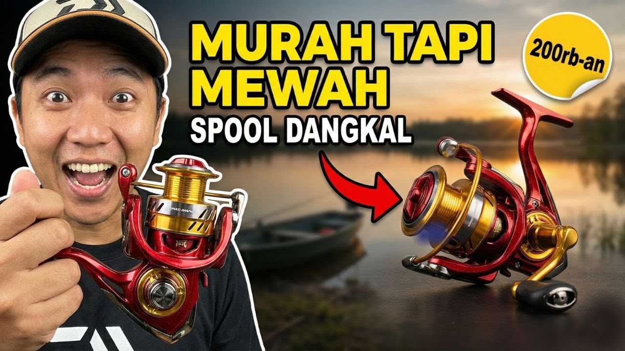 5 Reel LONG CAST Murah Terbaik 2025! Power Handle 🎣 Dibawah 500 Ribu