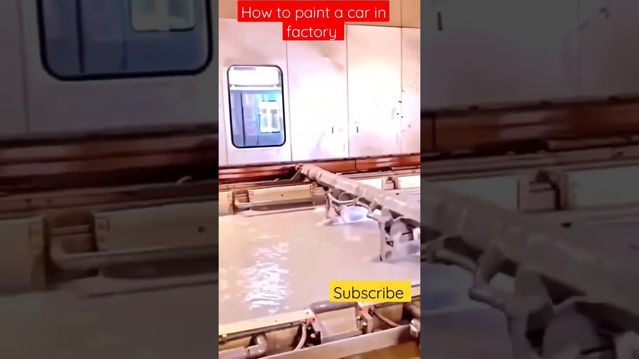 how to paint a car in factory