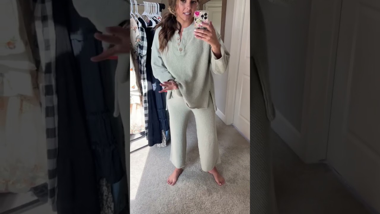 Try On - Free People Hailee Sweater Set