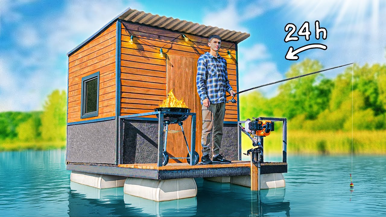 I SPENT 24 HOURS ON THE BEST HOUSEBOAT!