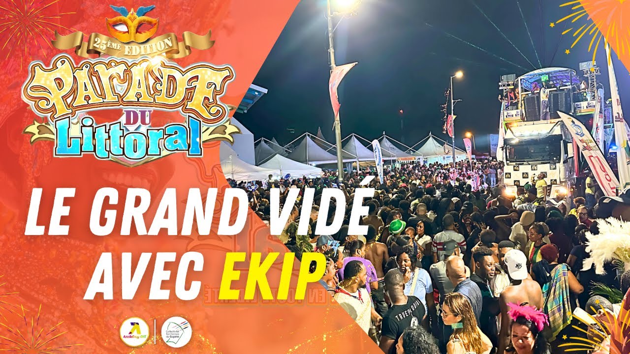 CARNAVAL DE GUYANE 2025 - LE GRAND VIDÉ AVEC EKIP EN GUYANE   PARADE DE KOUROU 2025