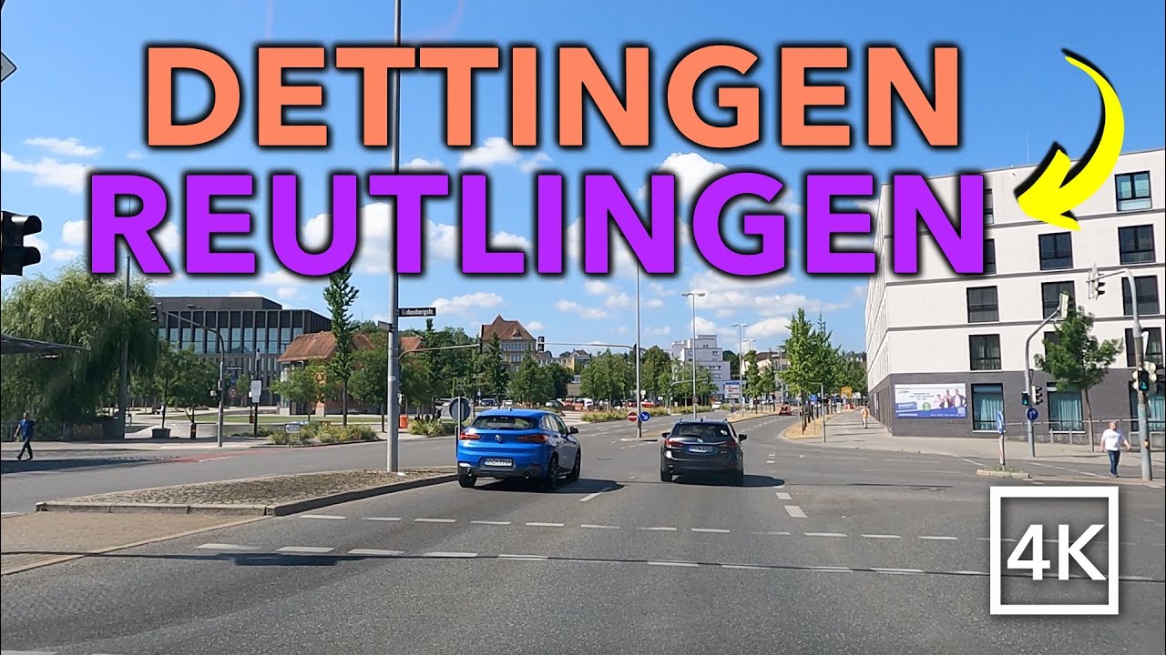 Driving DETTINGEN to REUTLINGEN - 🇩🇪 Germany 🇩🇪