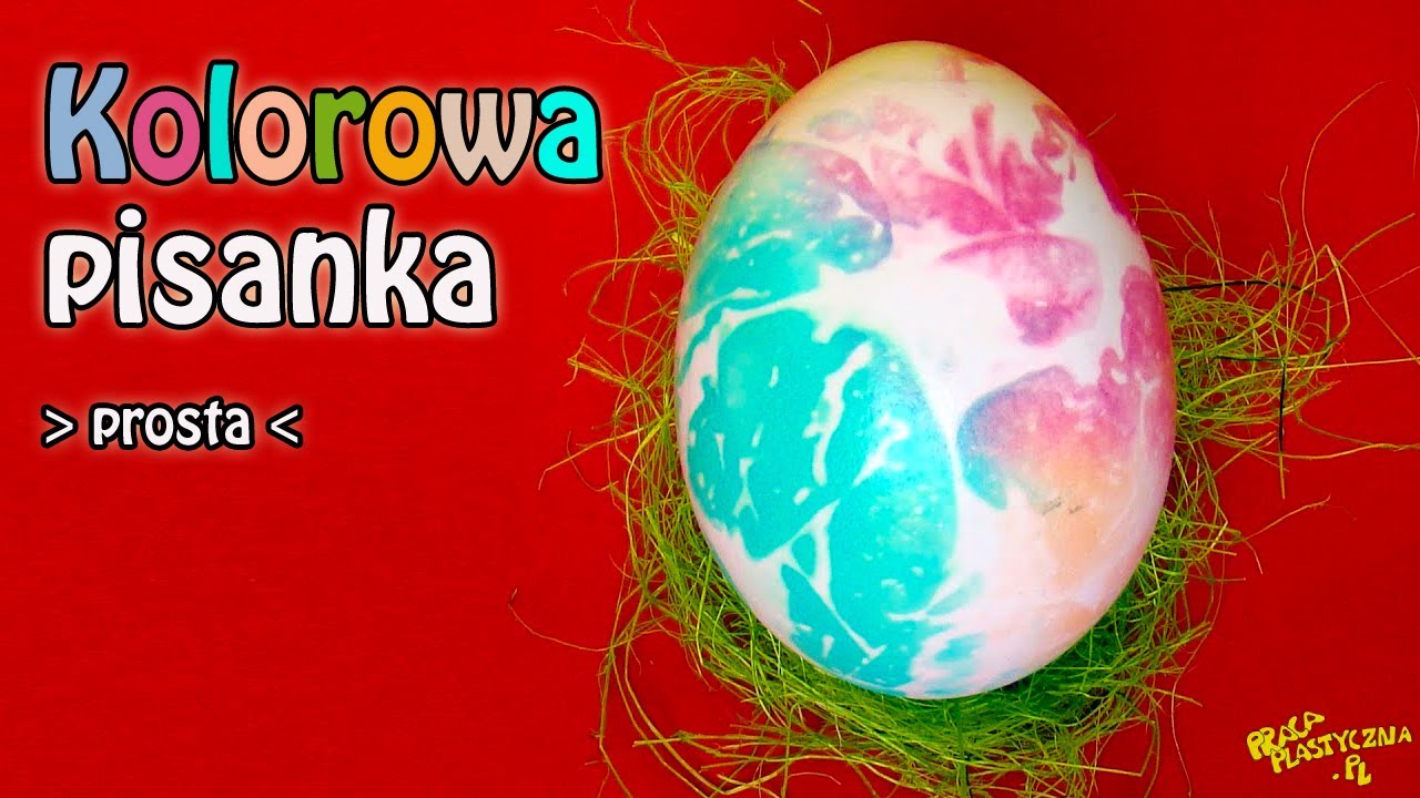 Jak szybko zrobić pisankę? Kolorowa pisanka | Pomysł na pisanki | Malowanie jajek | Praca plastyczna