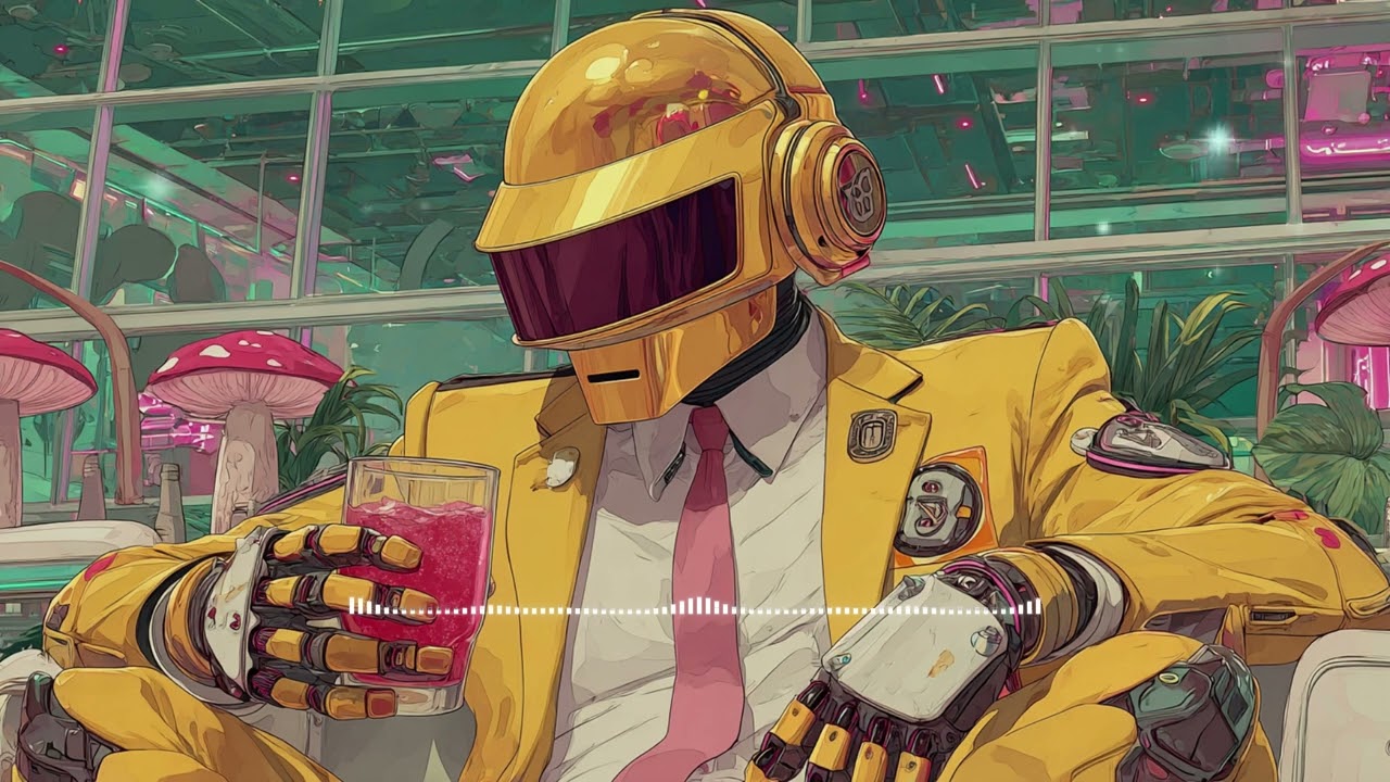 Daft Punk Inspired: Cyber Shroom Room 🍄🤖 | Chill Disco, Synth Funk, Neo Soul, Electronic Playlist