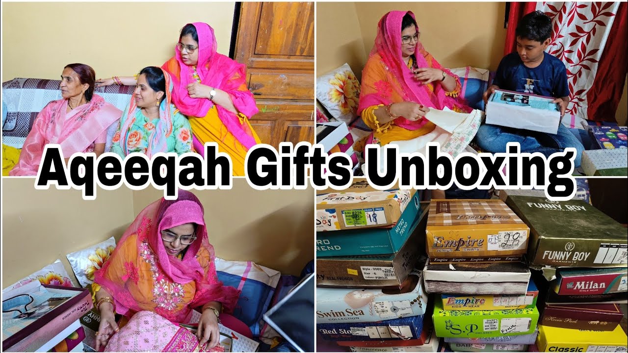Aqeeqah Gifts Unboxing 🎁 Farah k Ghar Gaye after long time ❤️ Vlog
