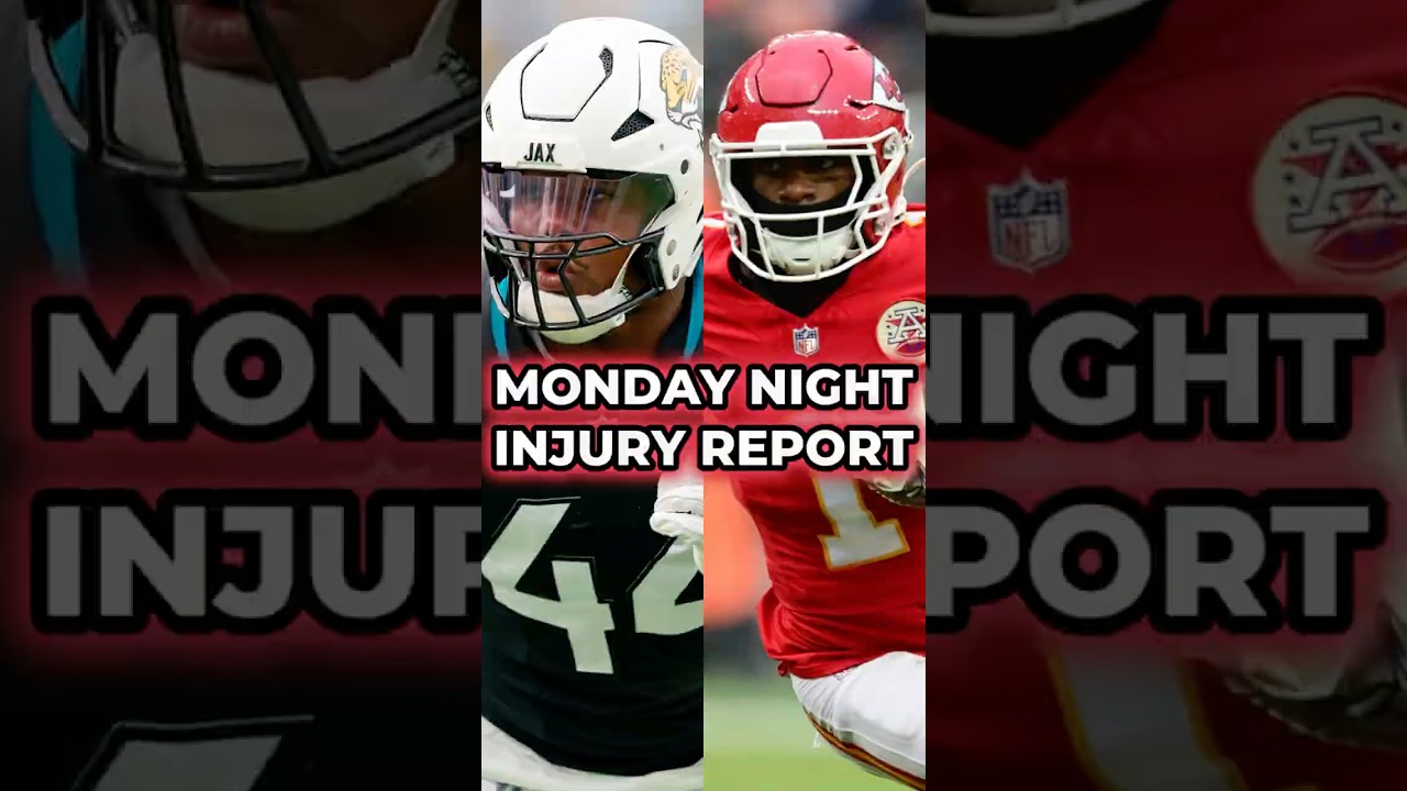Chiefs vs. Jaguars Week 5 Injury Updates For Monday Night Football #nfl #nflnews #shorts