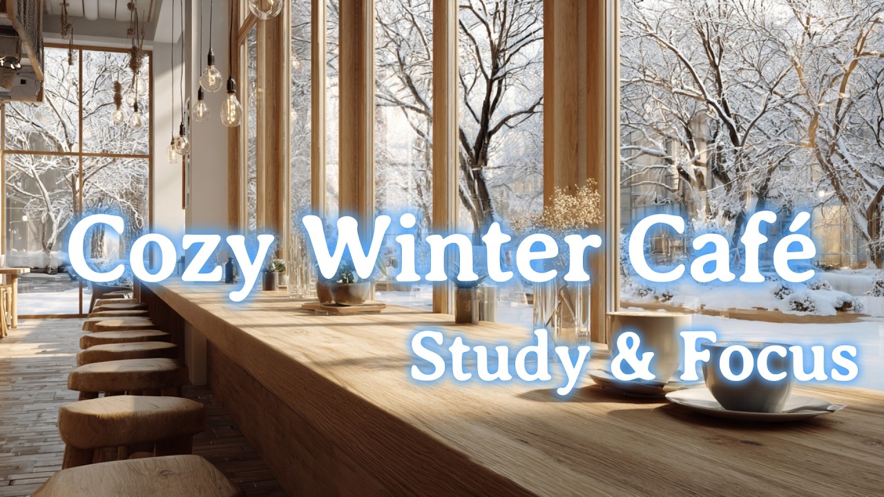Evening Calm Jazzhop Café 🌙☕ | Winter Focus Beats for Study