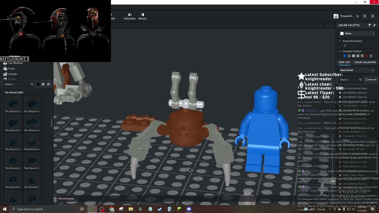 LEGO Droideka MOC Speed Design