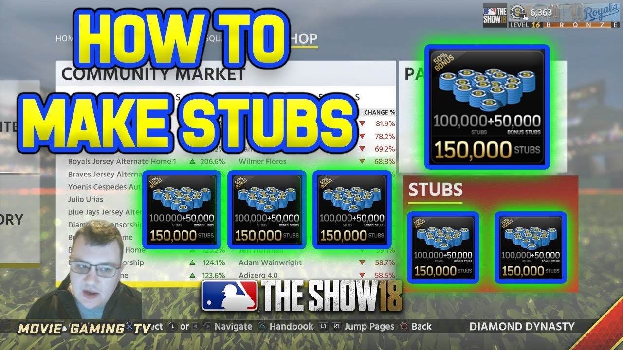 How To Make Stubs and Get Diamonds MLB The Show 18 Tips + Tutorial