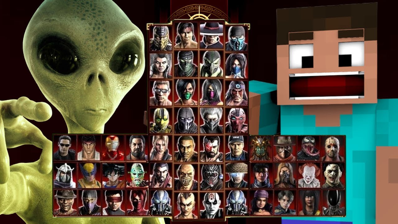 Mortal Kombat 9 - ALIEN & STEVE MINECRAFT - Expert Tag Ladder - Gameplay @(1080p) - 60ᶠᵖˢ ✔
