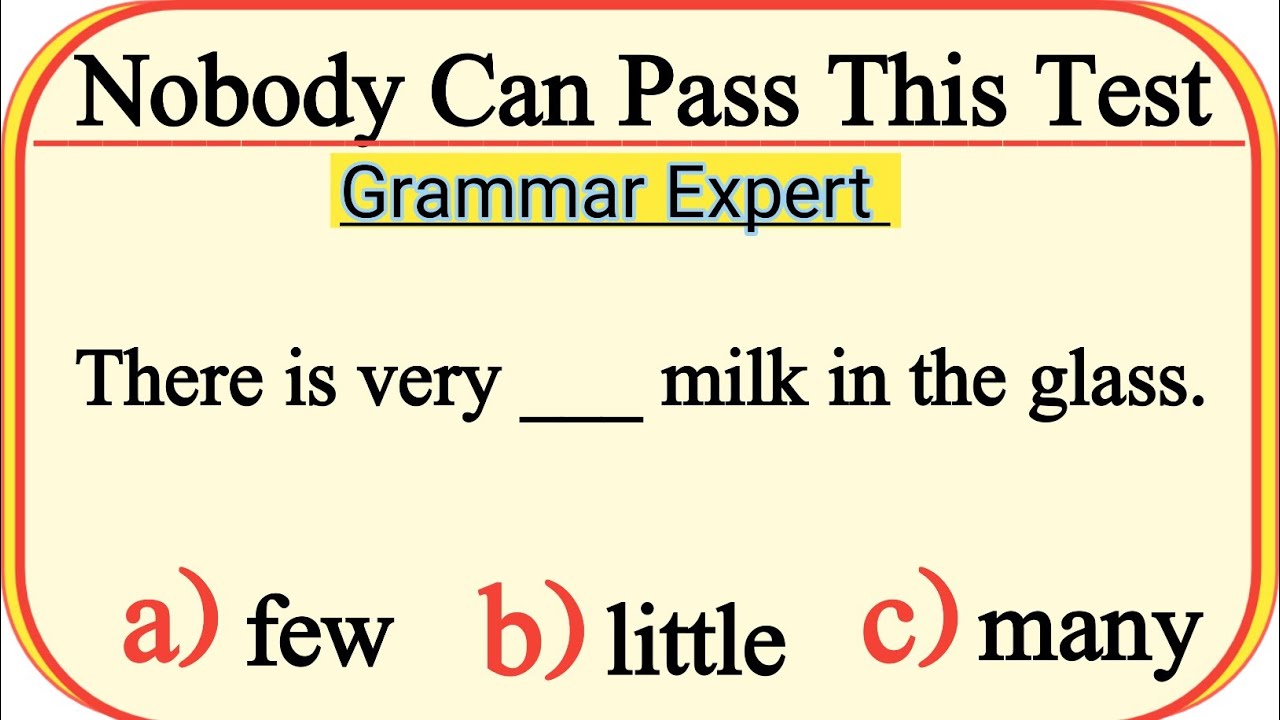 Mixed English Grammar Quiz| Only Expert Can Pass This Test!#englishgrammar  