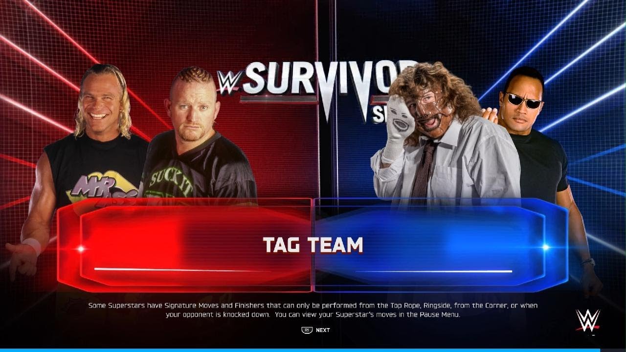 WWE 2K25 The New Age Outlaws vs The Rock 'N' Sock Connection