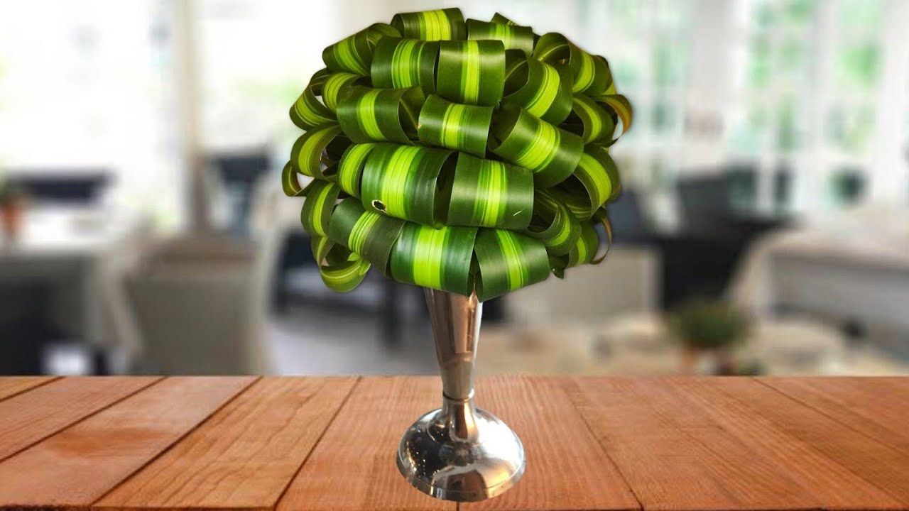Como fazer arranjo só com folha de dracena ‹ Art Fleur ›