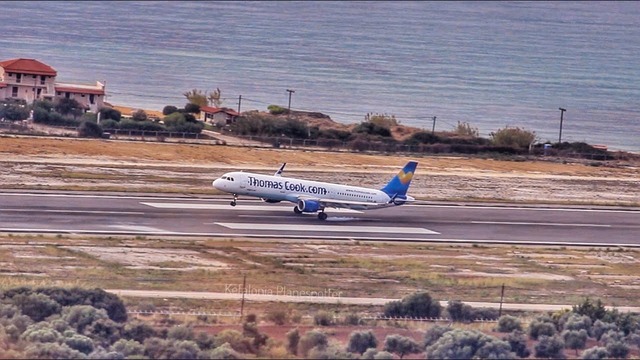 Thomas Cook A321 | Landing at Kefalonia (LGKF), ATC Communications | EFL Planespotting