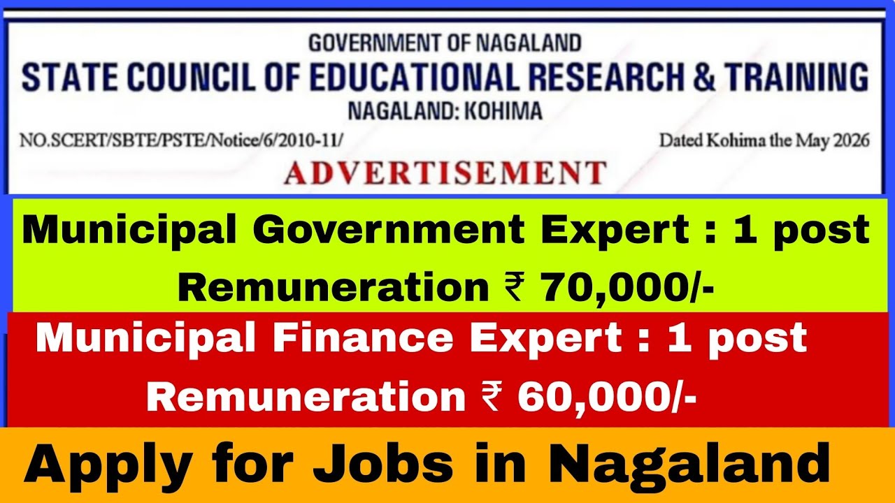 Government and Private Jobs Vacancies in Nagaland. 