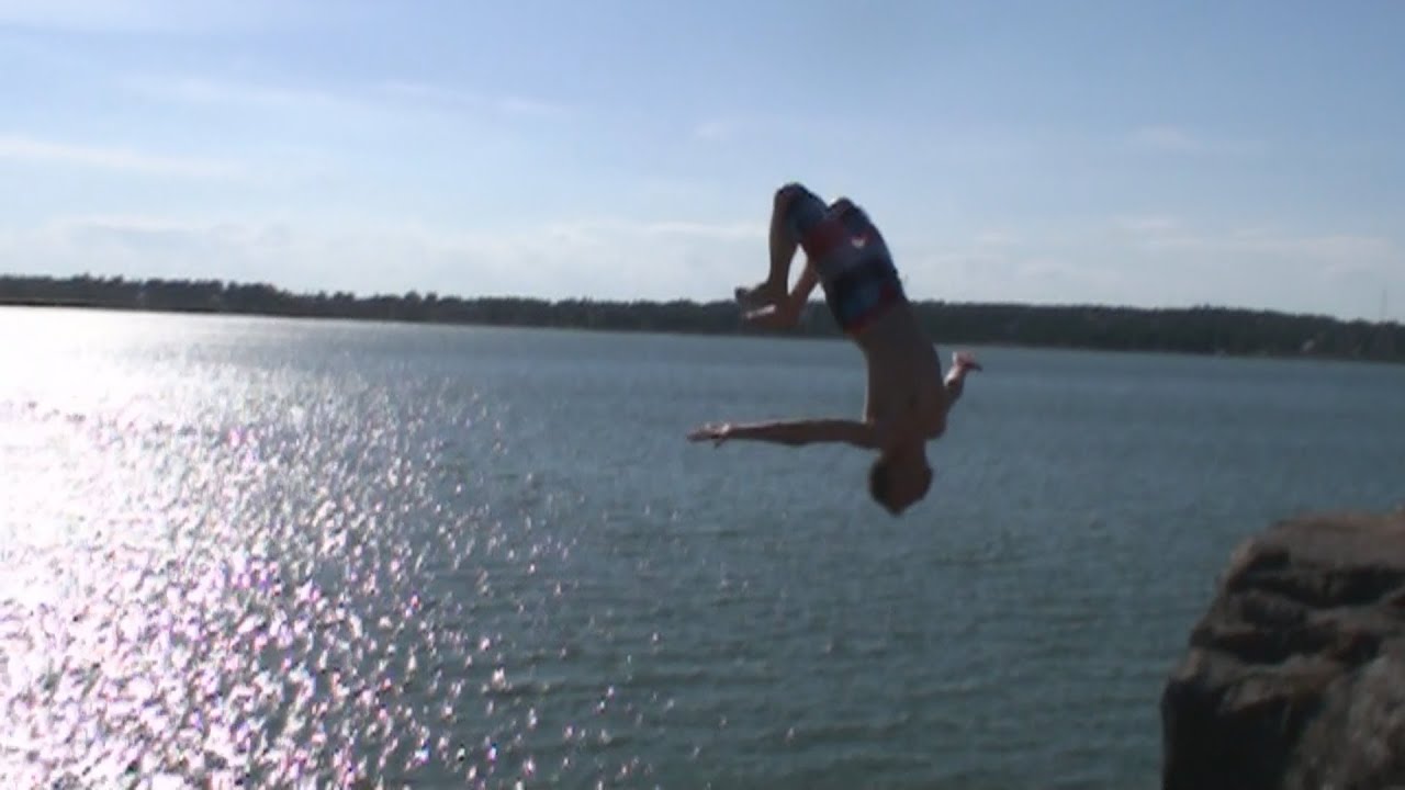 Epic 10 meter Gainers & Backflip (CLIFF JUMPING)