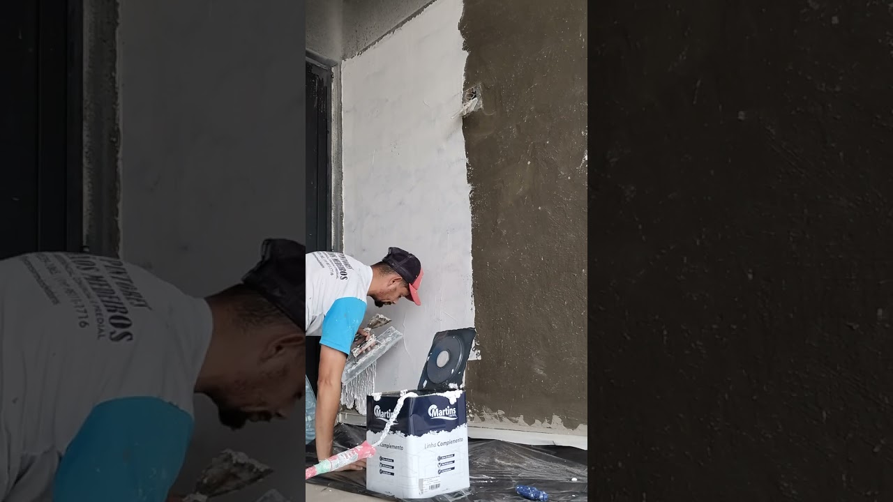 aplicação de massa niveladora