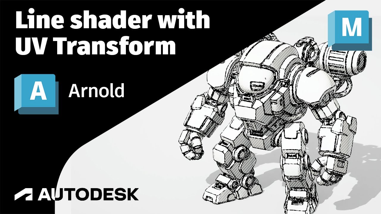 Урок по Arnold &mdash; линейный шейдер с UV-преобразованием.