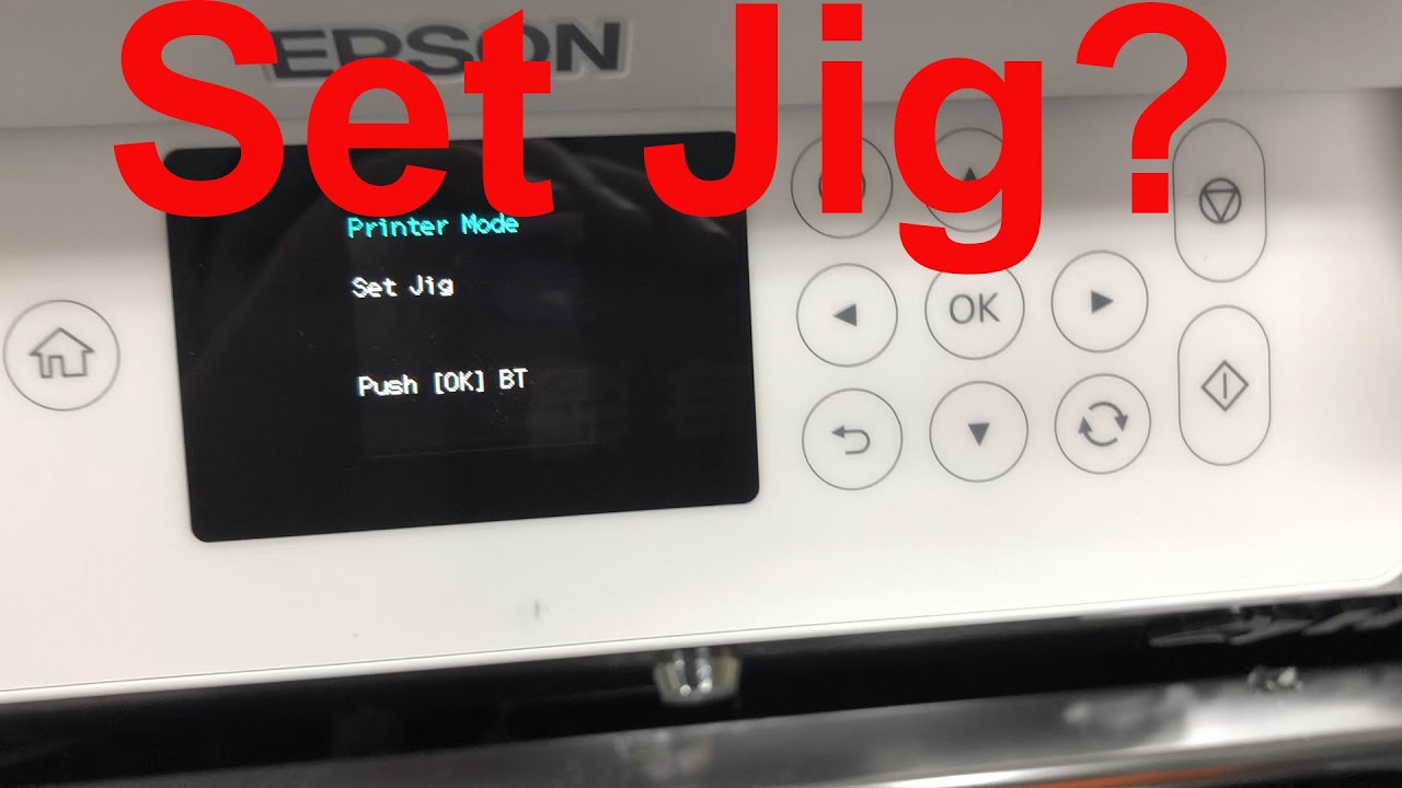 Решение №1: Epson застрял в режиме принтера. Установите шаблон — нажмите [OK] BT