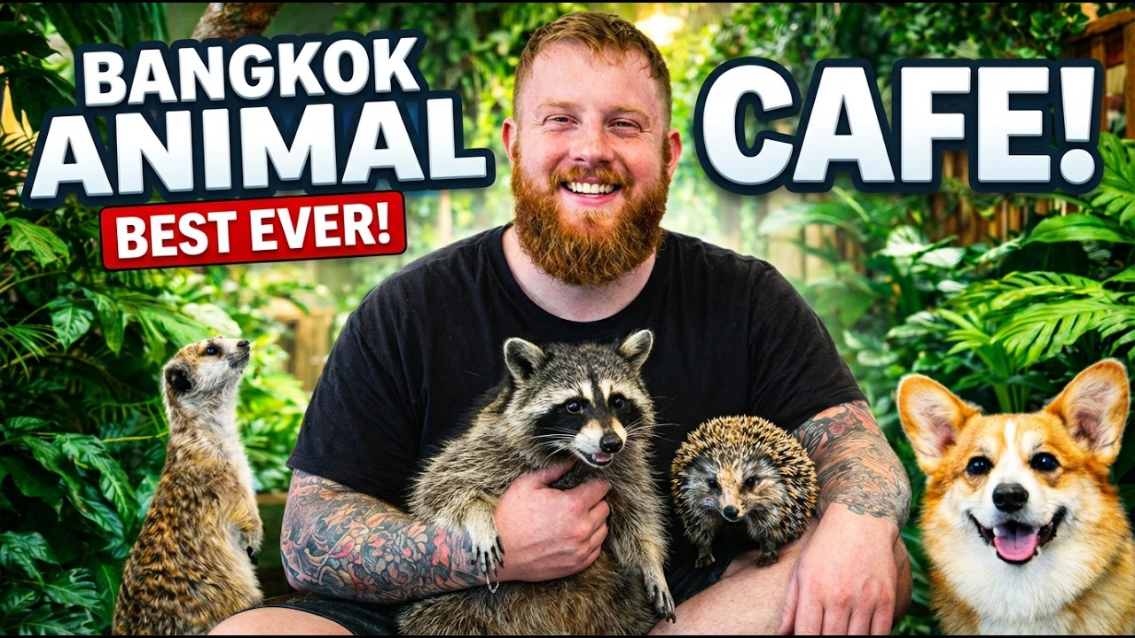 I went to the CRAZIEST Animal cafe in Bangkok