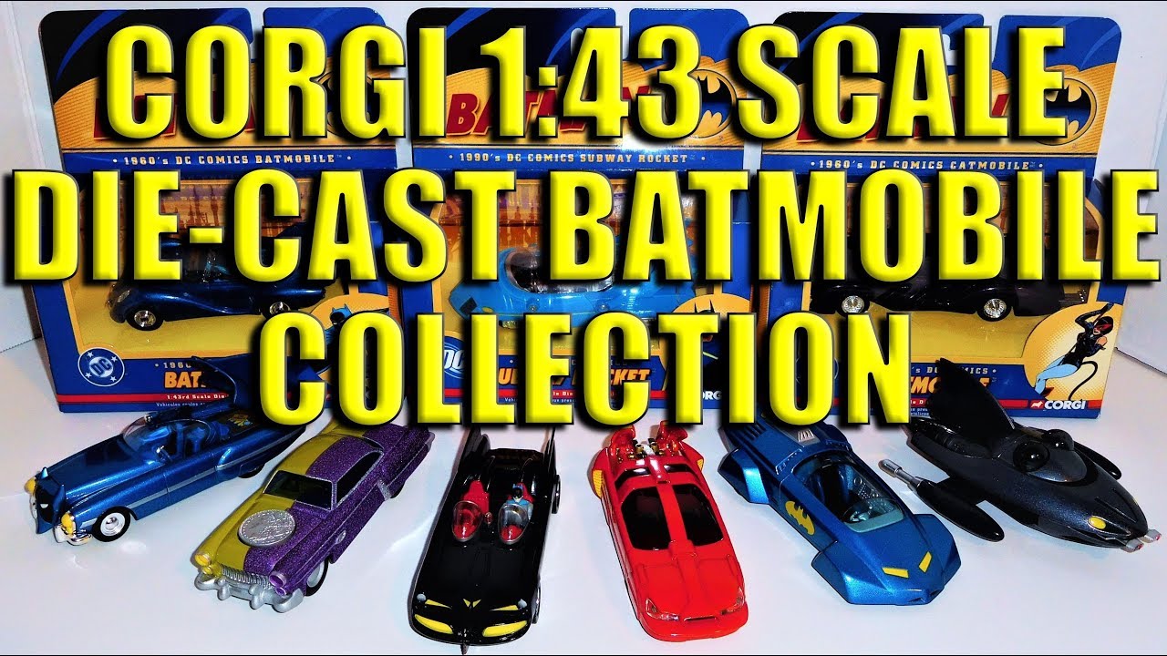 Batman: Corgi 1:43 Scale Die-Cast Batmobiles & Bat-Vehicles Collection