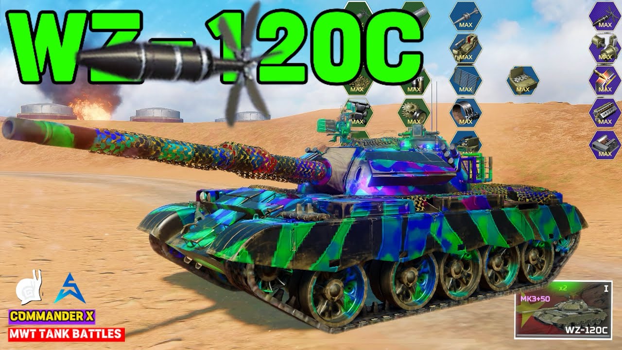 WZ 120 C Chinese main battle tank Gameplay MK3 max upgrade