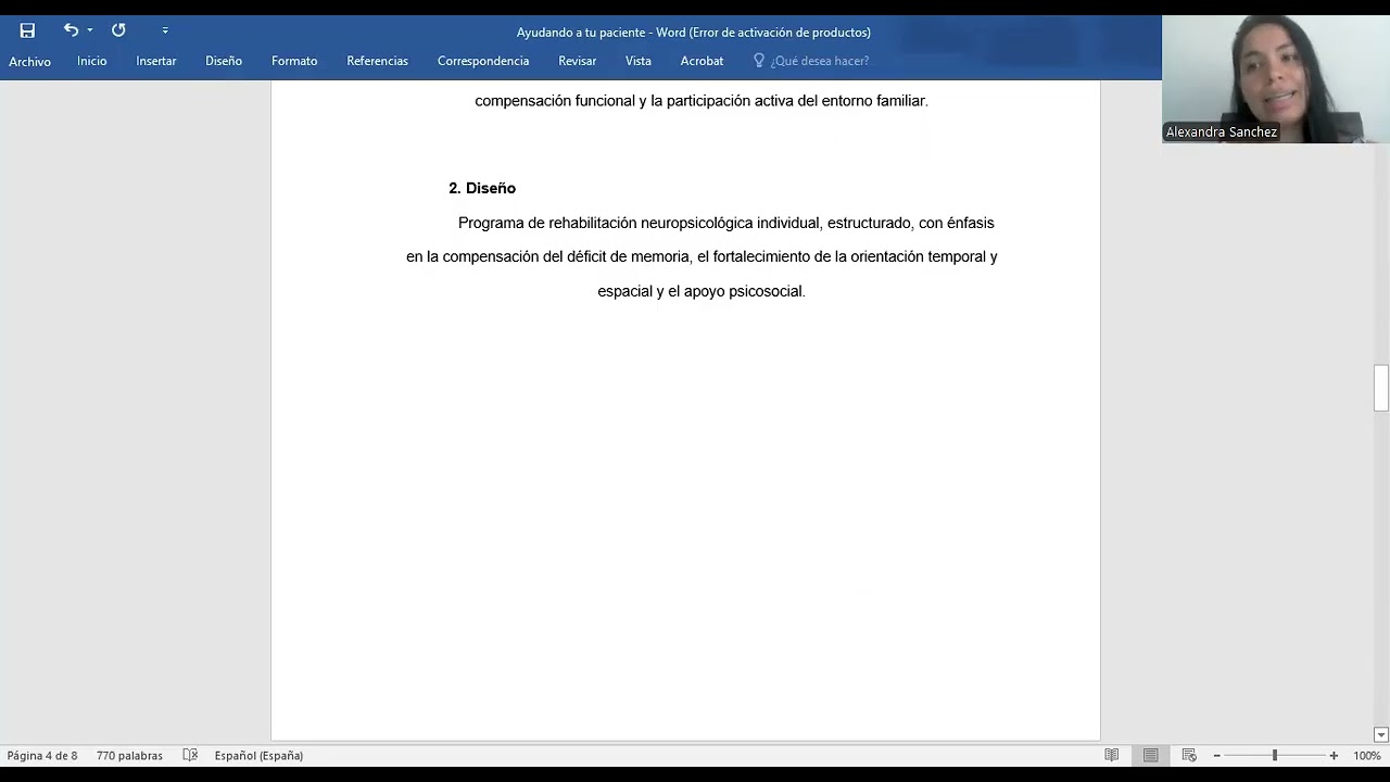 Ayudando a mi paciente