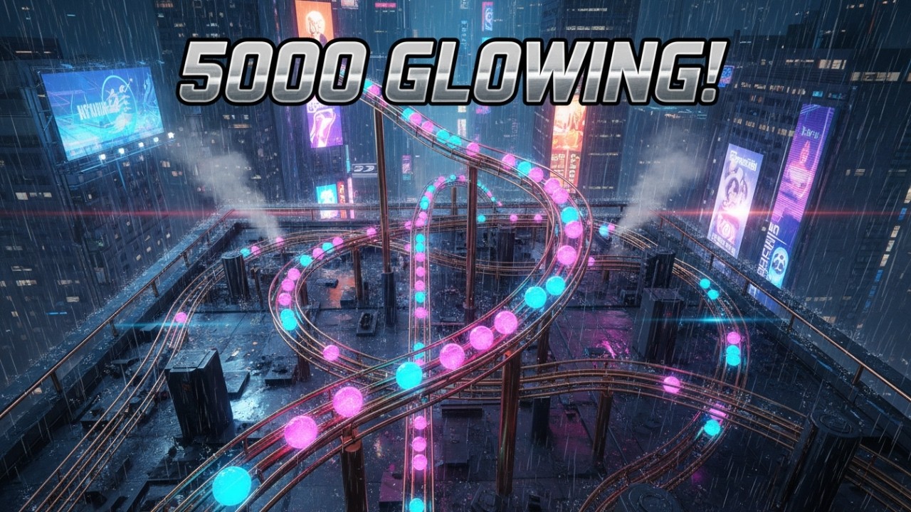 5,000 Neon Marbles: Ultimate Cyberpunk ASMR Satisfaction
