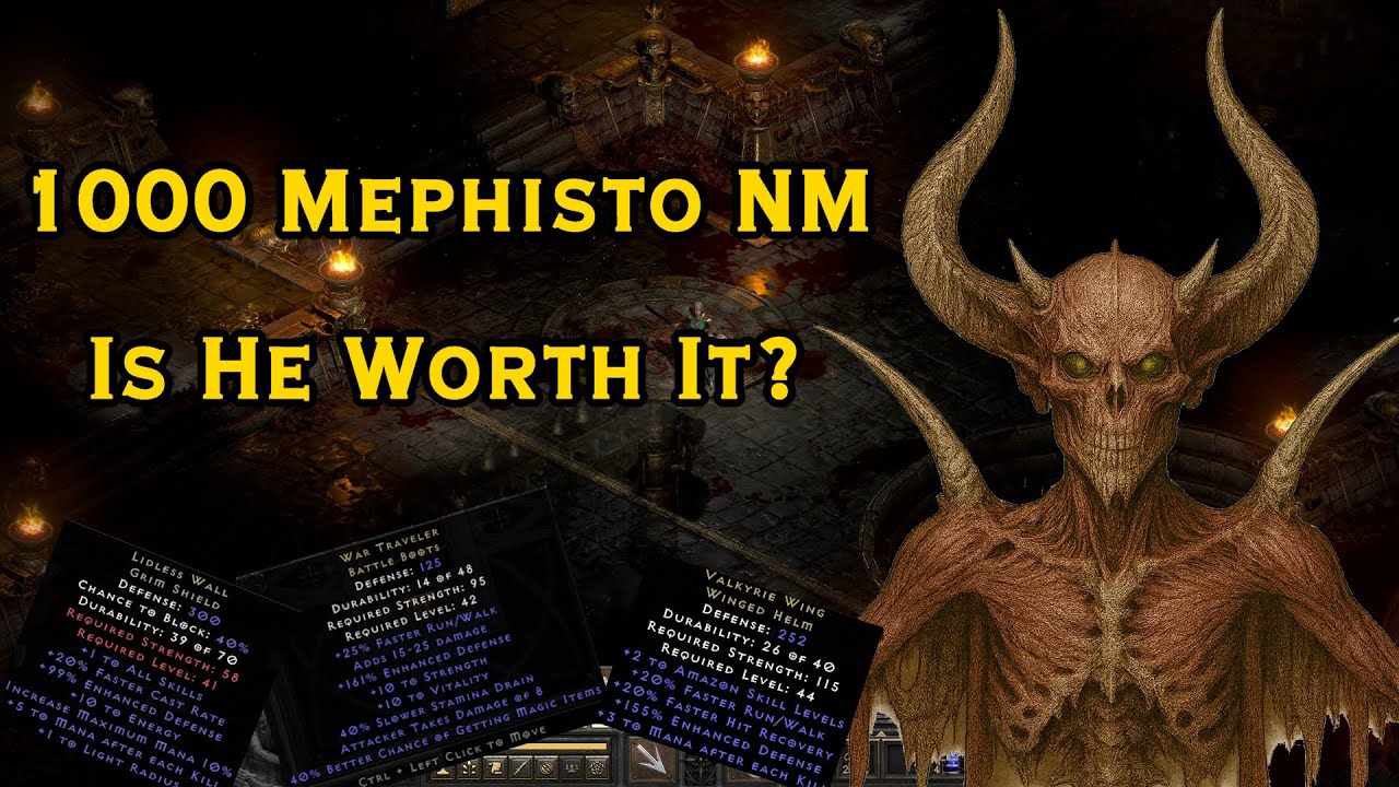 1000 NM Mephisto Runs To Gear New Character (Loot Highlights)