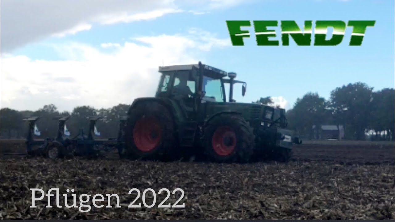 Pflügen 2022 | Fendt & Rabe-4schar Pflug