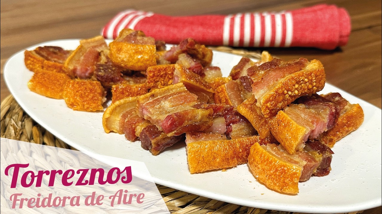 Torreznos en airfryer que quedan PERFECTOS y crujientes
