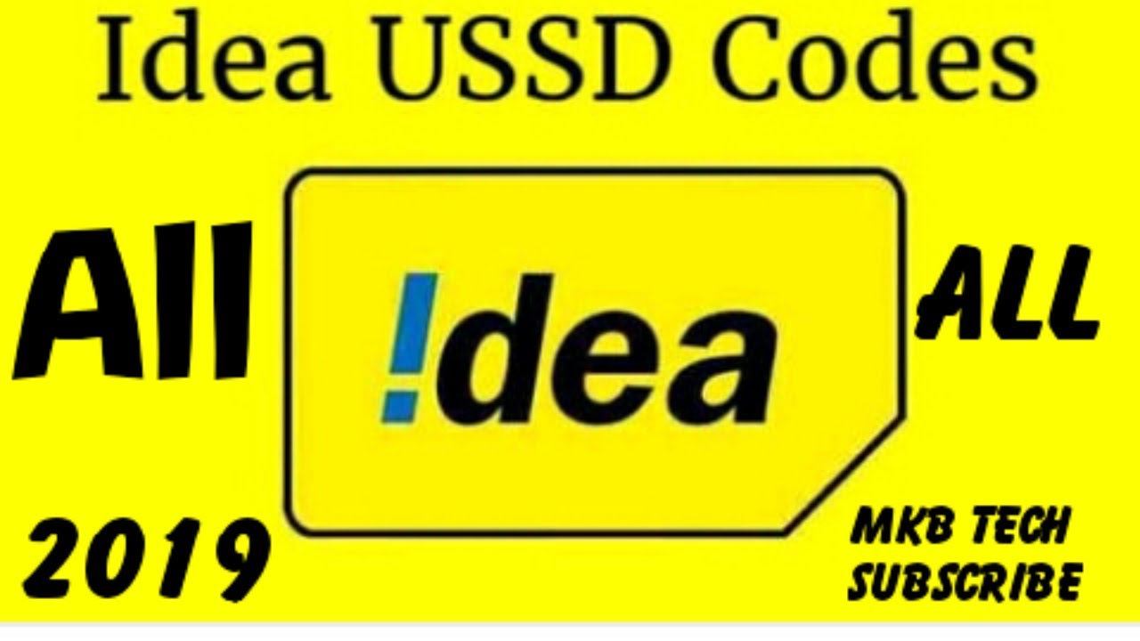All USSD CODES Idea SIM 2019 Best Offers Balance Check Code Idea SIM