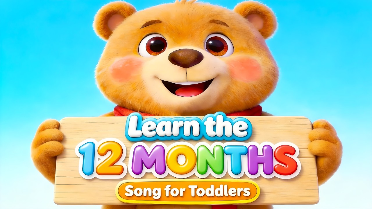 Months of the Year Song for Toddlers | Learn 12 Months with Trucks and Cars | Educational Kids Music