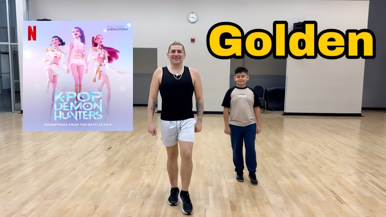 Golden ✨K POP Demon Hunters ⚡️ easy kids routine zumba dance fitness  