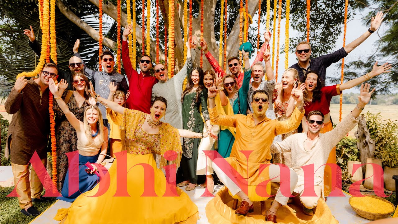 When India Meets Czech Republic | Abhi & Nana’s Energetic Haldi in Goa 💛