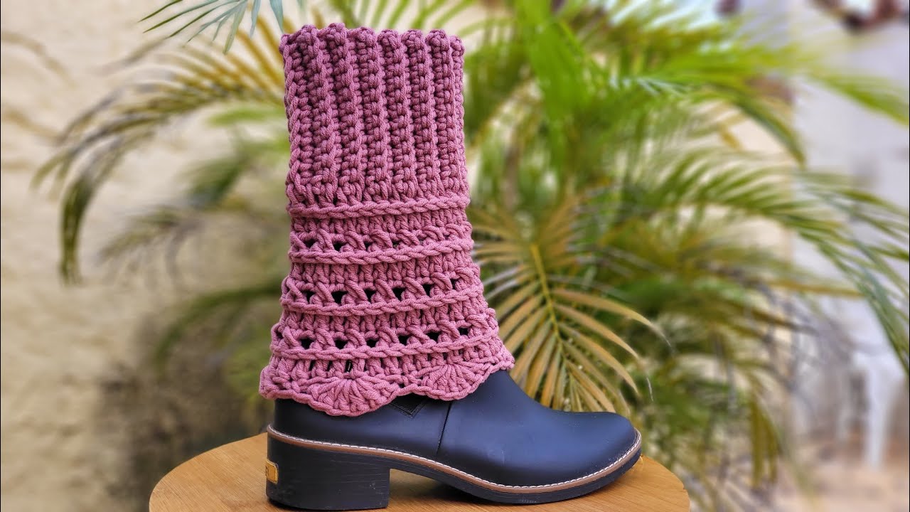 POLAINA DE CROCHE AMANDA