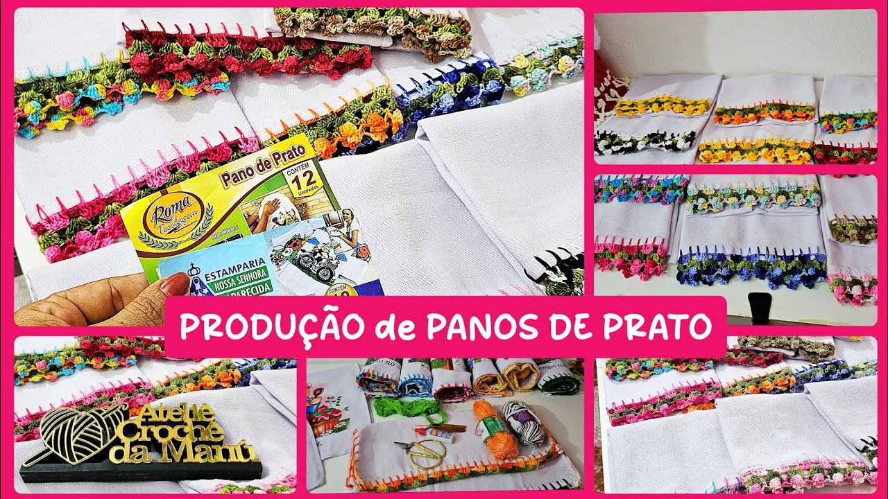 QUANTO COBREI nessa linda PRODUÇÃO de PANOS DE PRATOS? 🤔💰🤑