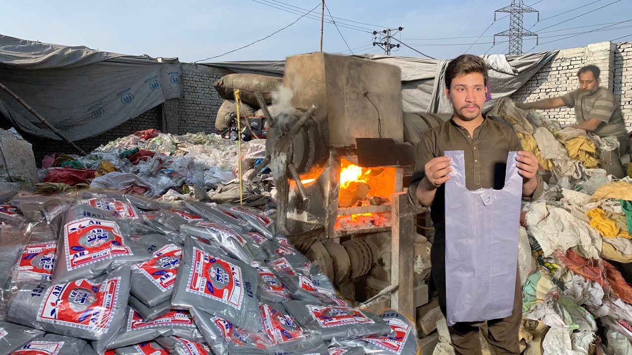Millions of Plastic Bags Recycled Daily | Amazing Asian Factory Process