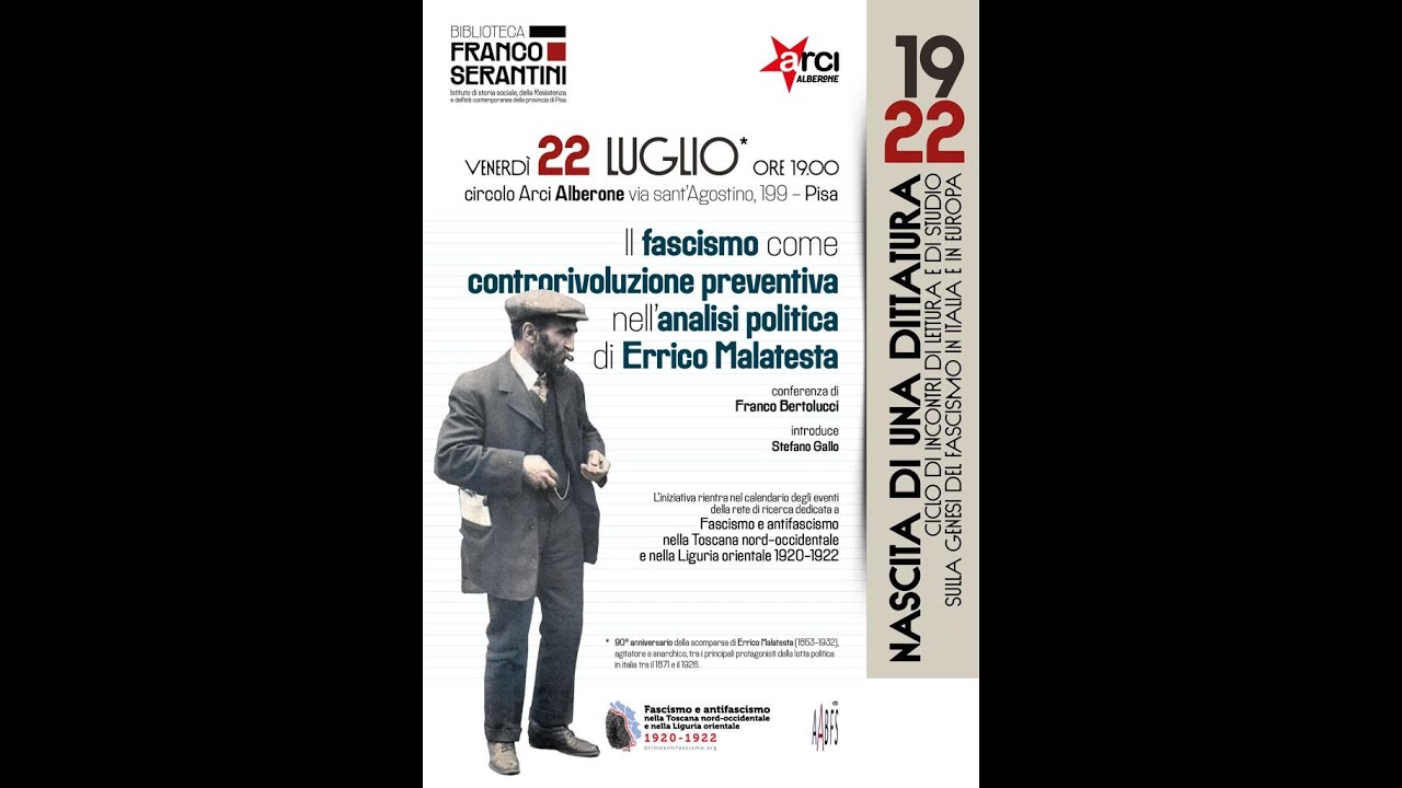 90° anniversario dalla morte di Errico Malatesta