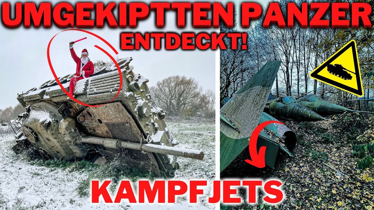 LOSTPLACE // PANZER, KAMPFJETS und 100te MILITÄRFAHRZEUGE 🪖 im Wintertraum entdeckt! 🥶❄️