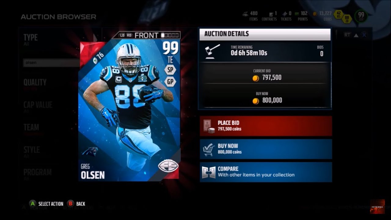NEW 99 OVR GREG OLSEN! | NEW FINAL EDITION PLAYERS| Madden 16 Ultimate Team