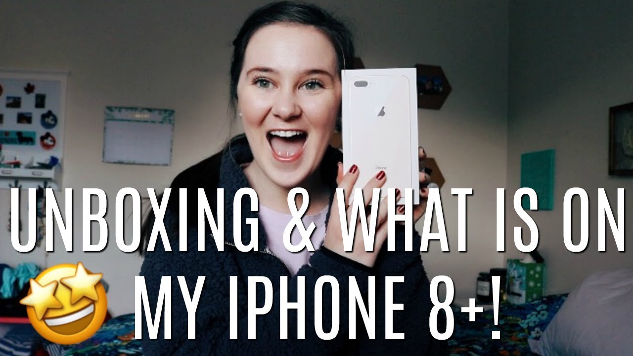 UNBOXING & WHAT'S ON MY IPHONE 8+