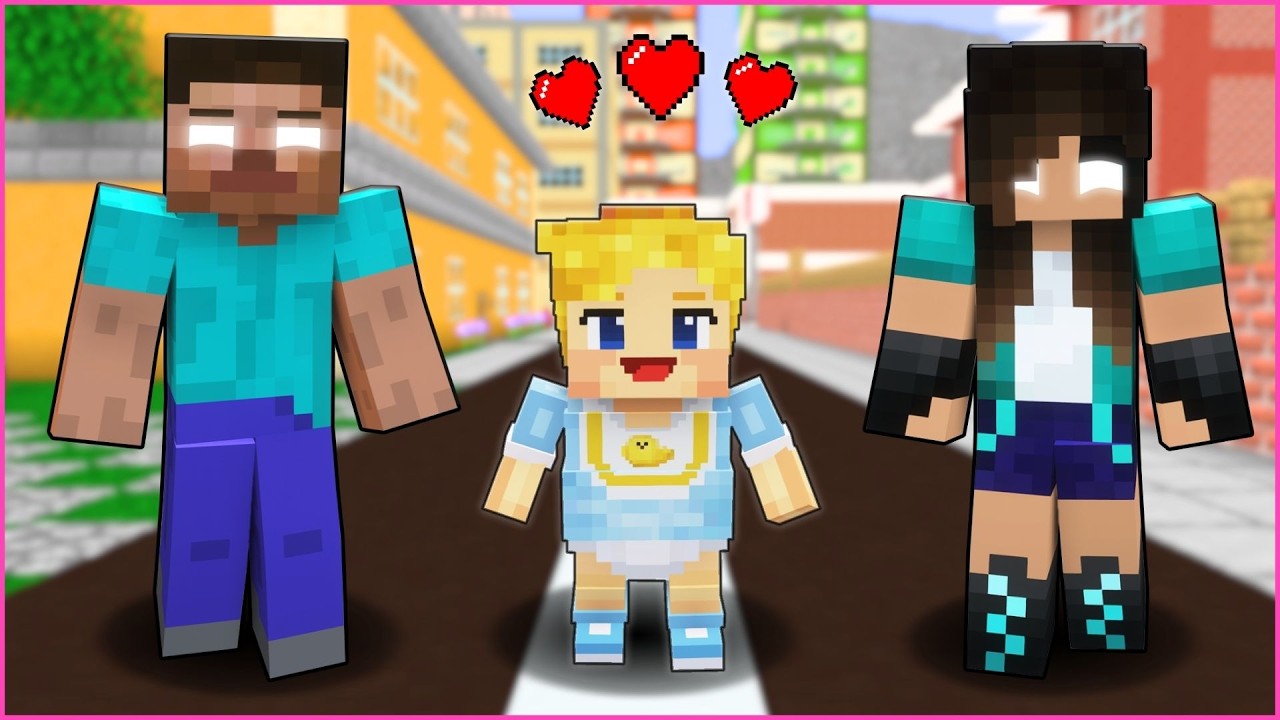 HEROBRİNE EFEKANIN BEBEĞİNİ EVLAT EDİNDİ! 😱 - Minecraft ZENGİN FAKİR HAYATI