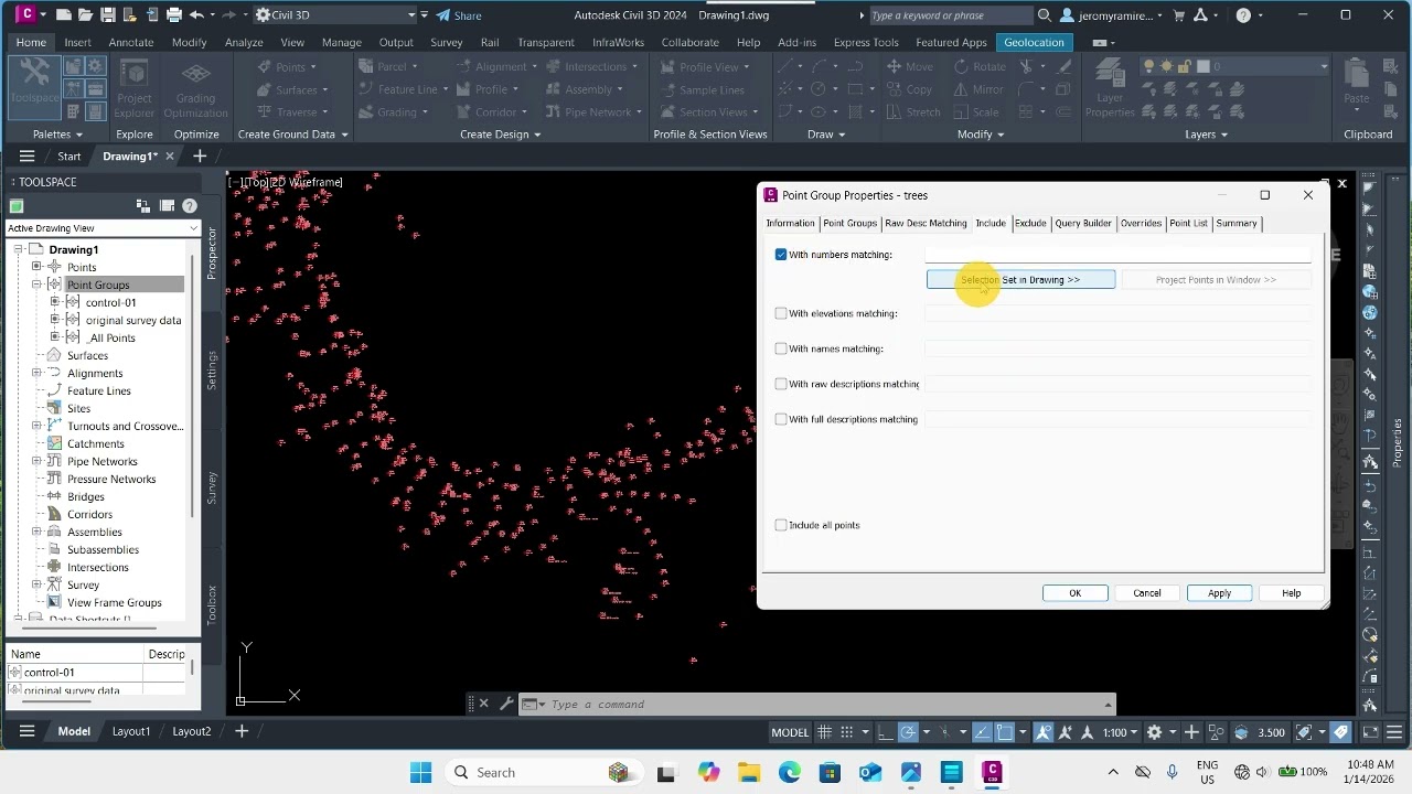 Part 03-Points Management in Civil3D