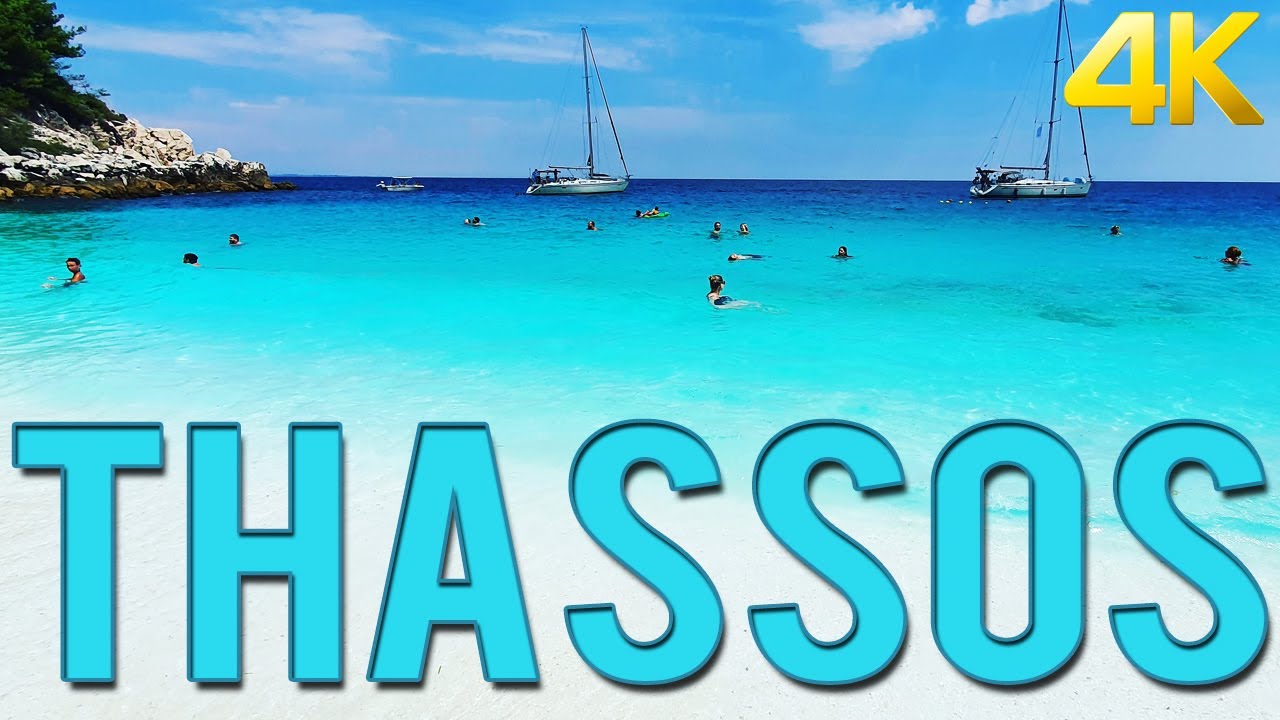 Thasos Island, Greece - Drone View