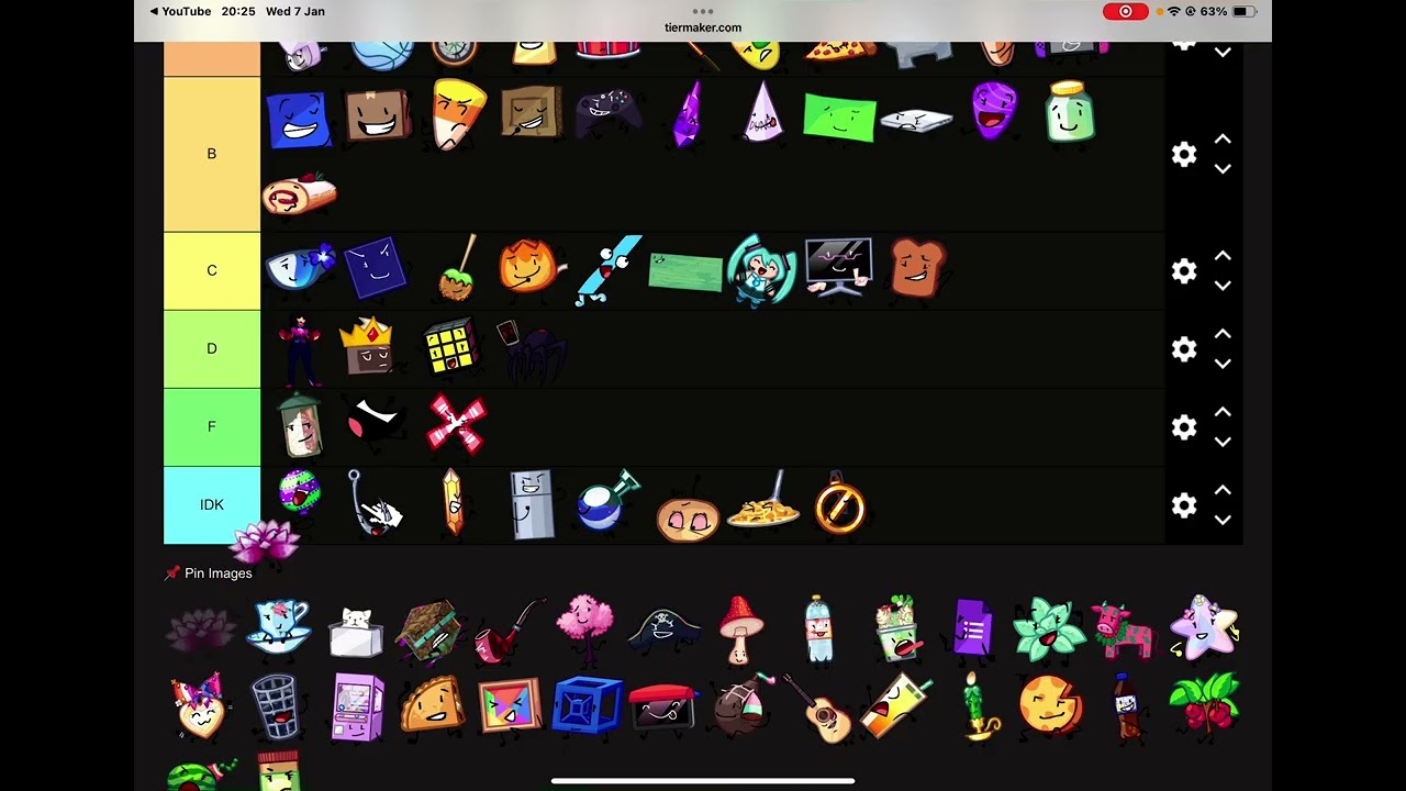 My TAG Tierlist