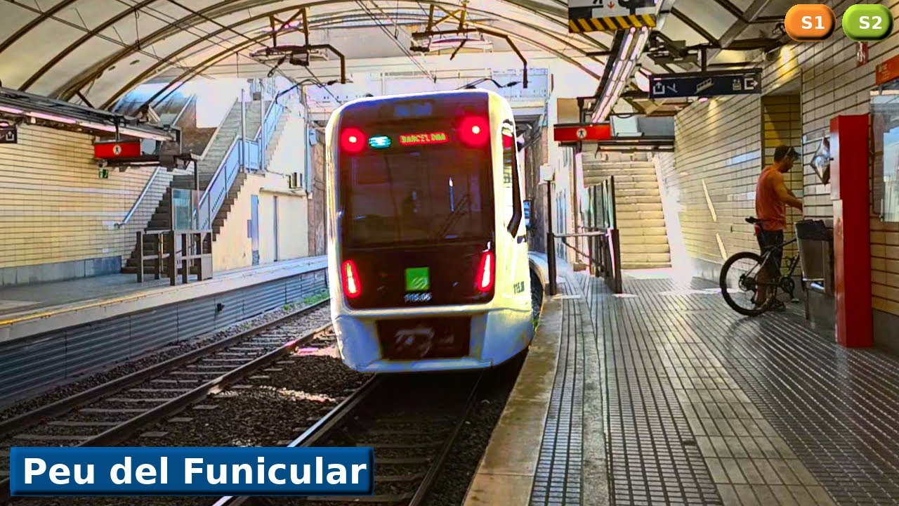 Peu del Funicular S1 - S2 : FGC Барселона ( UT 115 - 113 )