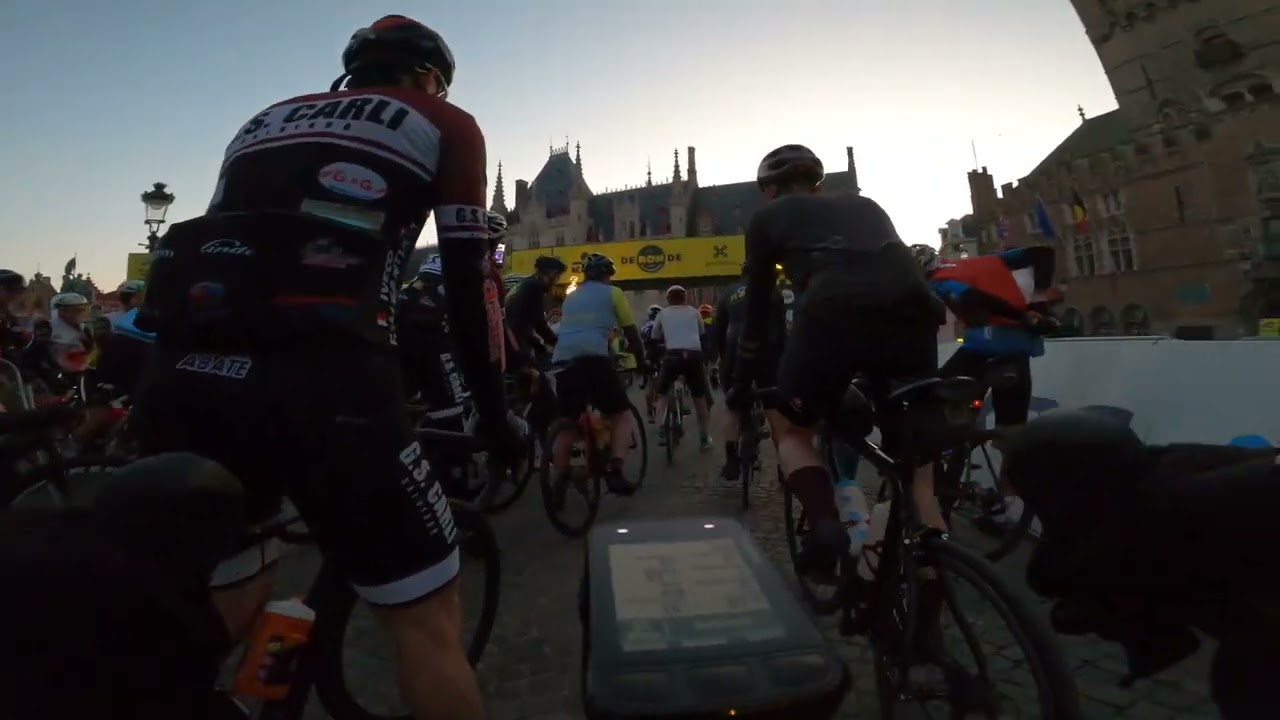 We Ride Flanders 2025. Slow start in bruges, then surfing fast through the peloton.