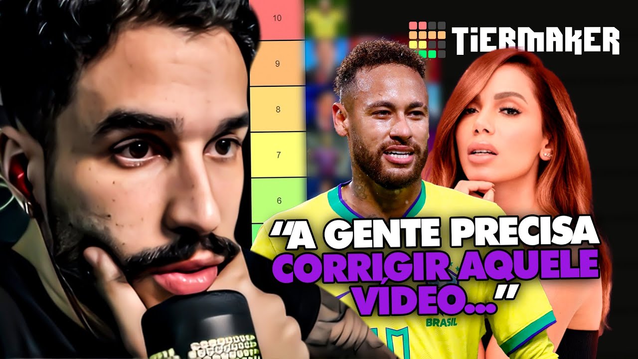 A TIERLIST DEFINITIVA DAS PESSOAS MAIS FAMOSAS DO BRASIL! LOUCURA OU LUCIDEZ? | Clipes do Stag