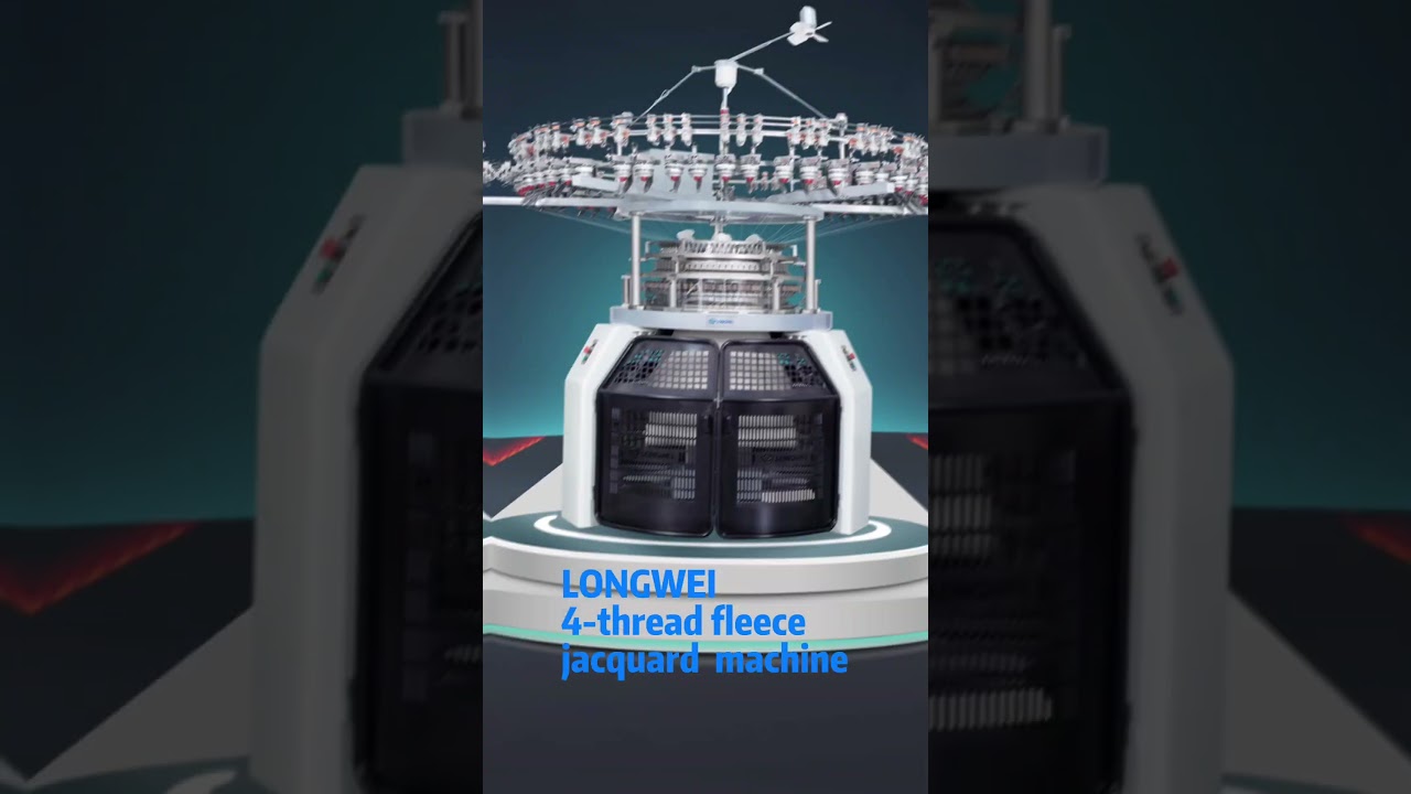 4-threads fleece jacquard circular knitting machine-longwei